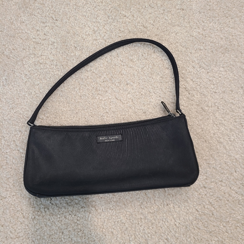 Kate Spade black vinyl purse